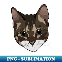 Lovely Tabby Cat Face - Creative Sublimation PNG Download - Unleash Your Inner Rebellion