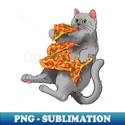 PizzaCat - Artistic Sublimation Digital File - Fashionable and Fearless