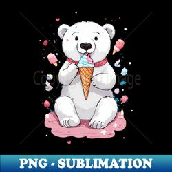 cute polar bear - professional sublimation digital download - bring your designs to life
