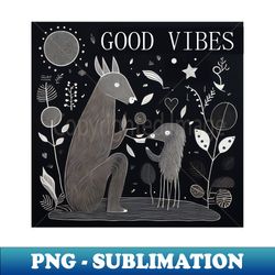 Good vibes - PNG Transparent Sublimation File - Perfect for Sublimation Art