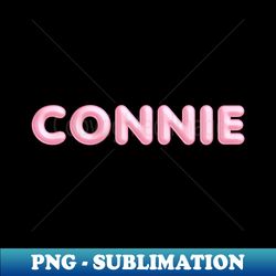 connie name pink balloon foil - png transparent sublimation design - perfect for sublimation mastery