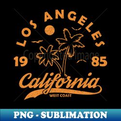 california los angeles typography for design clothes tshirt graphic print with palm tree - png sublimation digital download - bold & eye-catching