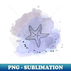 Blue Starfish Sea Pattern - Artistic Sublimation Digital File - Spice Up Your Sublimation Projects