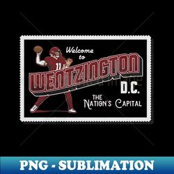 Carson Wentz Wentzington DC - PNG Transparent Digital Download File for Sublimation - Bold & Eye-catching