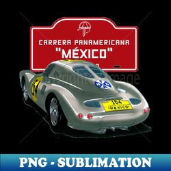 Outstanding adorable exclusive hand drawing famous Legendary germany sportcar Porsche 550-001 Coupe Carerra Panamericana Mexico - Exclusive PNG Sublimation Download - Unleash Your Inner Rebellion