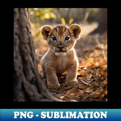 cute baby lion - cute baby animals - digital sublimation download file - unleash your inner rebellion