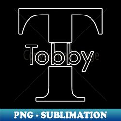 Initial T Monogram Tobby Name Label - Special Edition Sublimation PNG File - Boost Your Success with this Inspirational PNG Download