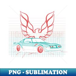 80s Firebird - Stylish Sublimation Digital Download - Instantly Transform Your Sublimation Projects