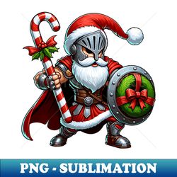 gladiator santa with candy cane sword funny christmas - exclusive sublimation digital file - unleash your inner rebellion