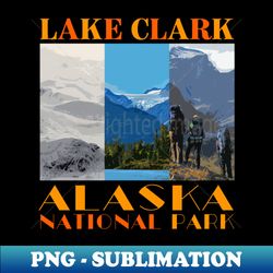 Lake Clark National Park Alaska - Instant Sublimation Digital Download - Enhance Your Apparel with Stunning Detail