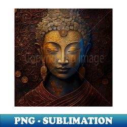 Buddha Spiritual Meditation - Decorative Sublimation PNG File - Perfect for Creative Projects