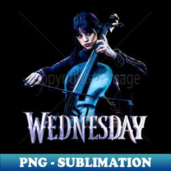 Wednesday - cello - Stylish Sublimation Digital Download - Boost Your Success with this Inspirational PNG Download