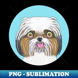 Shih Tzu Dog - Elegant Sublimation PNG Download - Capture Imagination with Every Detail