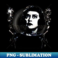 Bette davis Popart Smoking - High-Resolution PNG Sublimation File - Perfect for Sublimation Mastery
