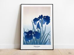 Ohara Koson - Iris Flowers Japanese Art Print Home Decor Wall Art Poster