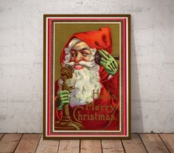 1912 Santa Christmas POSTER! - 24x36 or smaller - Doll - Toys - Vintage - Merry Christmas-1
