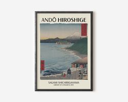 Ando Hiroshige Art Print, Japanese Woodblock Poster, Vintage Exhibition Art Gift Print, Famous Artist Print, Gallery Wal