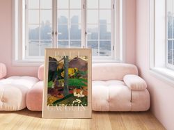 Paul Gauguin Art Print, Neutral Peach Abstract Vintage Minimalist Gift Idea, Famous Artist Print, Brown Gallery Wall Hom