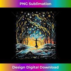 Dance  Cool Van Gogh Style Winter Vibes Dancing Art #14 Tank Top - Artisanal Sublimation PNG File - Pioneer New Aesthetic Frontiers