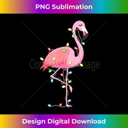 Christmas Lights Flamingo Lover Funny Xmas Gift - Edgy Sublimation Digital File - Craft with Boldness and Assurance
