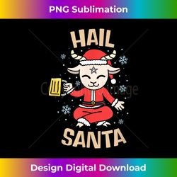 Christmas Hail Santa Satanism Baphomet for Witches Holiday - Timeless PNG Sublimation Download - Pioneer New Aesthetic Frontiers