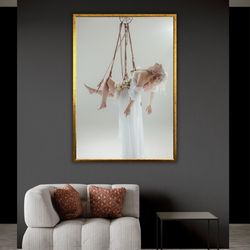 shibari art erotic canvas print, bdsm wall decor, sexy bedroom canvas set, intimate wall print, kinky decor