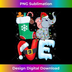 elephant santa hat xmas tree lights elephant lover christmas tank top - eco-friendly sublimation png download - spark your artistic genius