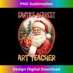 Art Teacher Christmas Holiday Love Xmas Tank Top - Sophisticated PNG Sublimation File - Rapidly Innovate Your Artistic Vision