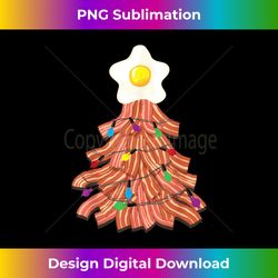 Bacon Christmas Tree Egg Top  Funny Pork Lover Gift - Futuristic PNG Sublimation File - Elevate Your Style with Intricate Details