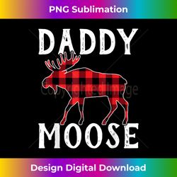 Daddy Moose Christmas Buffalo Red Plaid Family Pajama Xmas - Innovative PNG Sublimation Design - Ideal for Imaginative Endeavors