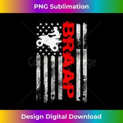 Braap Vintage USA American Flag Quad Bike ATV Gift - Classic Sublimation PNG File - Customize with Flair