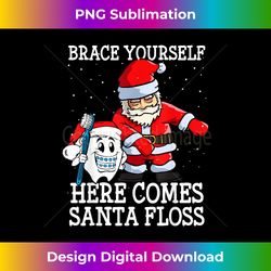 here comes santa floss brace yourself christmas - classic sublimation png file - crafted for sublimation excellence