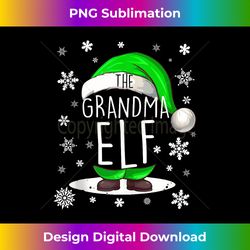 Grandma Elf Group Matching Family Outfit Xmas Joke Christmas Tank Top - Luxe Sublimation PNG Download - Chic, Bold, and Uncompromising