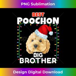 Best Poochon Big Brother Christmas Party Festive Dog Family Tank Top - Sublimation-Optimized PNG File - Tailor-Made for Sublimation Craftsmanship