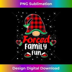 Funny Xmas Santa Hat Forced Family Fun Anti Christmas Gifts - Timeless PNG Sublimation Download - Chic, Bold, and Uncompromising