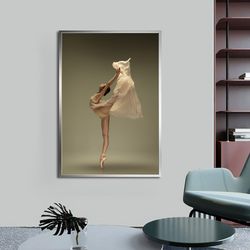 Ballerina  Canvas Painting, Dance poster, With different frame options for your home and office Modern Decor Ideas-1