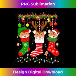 Hamster In Christmas Socks Santa Elf Lighting Xmas Long Sleeve - Bespoke Sublimation Digital File - Channel Your Creative Rebel