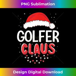 Golfer Santa Claus Christmas Matching Costume - Crafted Sublimation Digital Download - Access the Spectrum of Sublimation Artistry