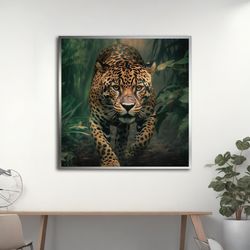 tiger canvas, tiger in the jungle animal, wall art, tiger canvas art print,home gift,canvas, tiger animal,wall decor, gr
