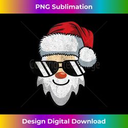 Christmas Cute Santa Claus Face Xmas Family Kids Boys Tank Top - Classic Sublimation PNG File - Crafted for Sublimation Excellence