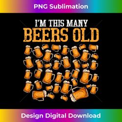 Funny 40 Year Old Beer Drinking Gag Gift, 40th Birthday - Futuristic PNG Sublimation File - Rapidly Innovate Your Artistic Vision