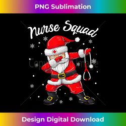 Dabbing Santa Scrubs Nurse Squad Christmas Scrub Tops Women Tank Top - Sleek Sublimation PNG Download - Rapidly Innovate Your Artistic Vision