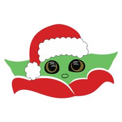 Baby Yoda Svg, Disney Christmas Svg, The child Star Wars Svg, Christmas Svg, Baby yoda Santa Svg, Digital download
