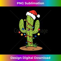 Cactus Holiday Christmas Tree - Eco-Friendly Sublimation PNG Download - Elevate Your Style with Intricate Details