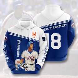 New York Mets Darryl Strawberry Hoodie Unisex 3D All Over Print