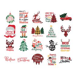 Christmas Bundle Svg, Christmas santa Svg, Buffalo Plaid christmas Svg, Christmas tree Svg, Christmas Shirts, Holidays