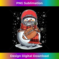 funny football snowman christmas tree pajamas matching boys tank top - eco-friendly sublimation png download - chic, bold, and uncompromising