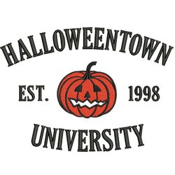 Halloween Town Embroidery Designs, University Embroidery, Instant Download