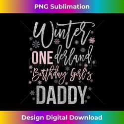 Daddy Pink Winter Onederland 1st Birthday Snowflake Matching Tank Top - Edgy Sublimation Digital File - Spark Your Artistic Genius