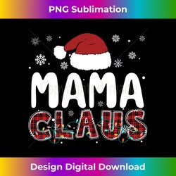 Christmas Mama Claus Pajamas Santa Family Xmas Womens Long Sleeve - Contemporary PNG Sublimation Design - Elevate Your Style with Intricate Details